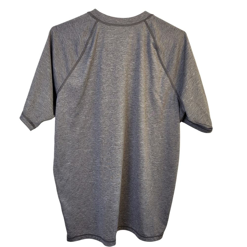 Nike Dri-FIT Mens Large Gray Heathered Short Sleeve Raglan Active Training Shirt - Picture 4 of 4